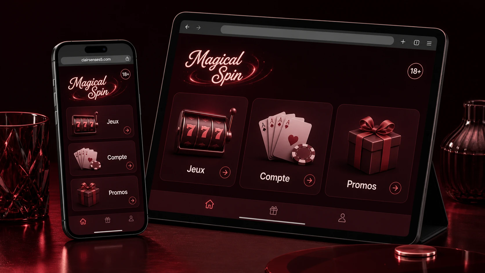 Présentation de la magical spin app